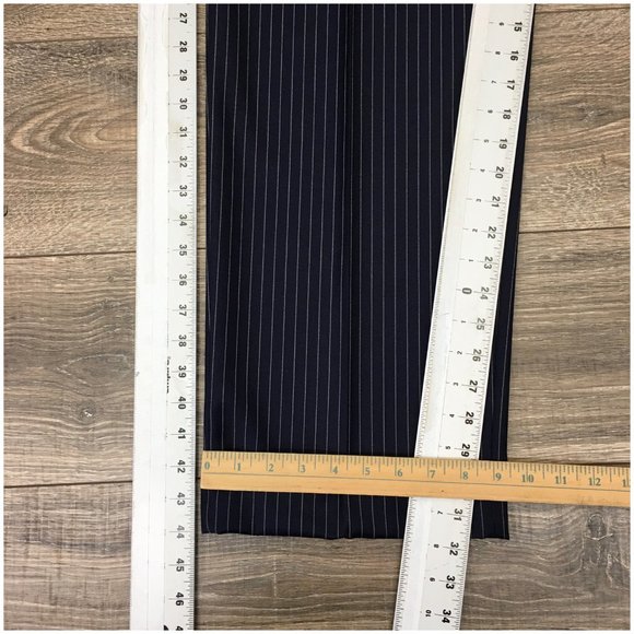 New Michael Kors Mens Suit 2 Piece Set Size 44L‎ Jacket Blazer Pants Wool Blue - Picture 16 of 16